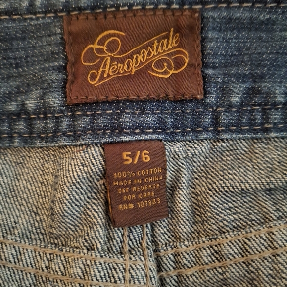Aeropostale Women's Blue Distressed Denim Mini Skirt - Picture 5 of 8